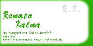 renato kalna business card